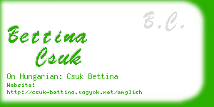 bettina csuk business card